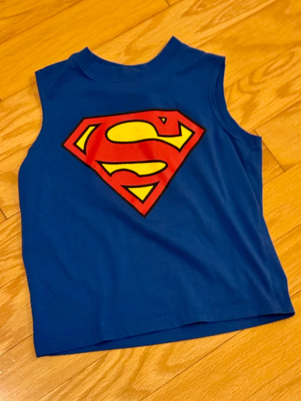Superman sleeveless tank top size 4/5 XS